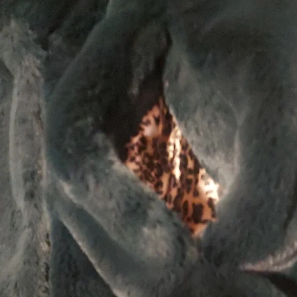 Jessica Simpson Forest Green   Faux Fur Coat - Picture 7 of 17